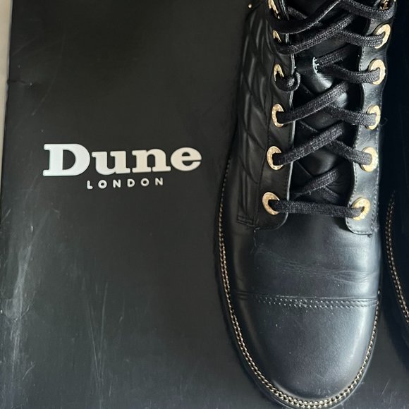 Dune London-PAMPAS- Pearl embellished Lace Up Ankle Boots *Size 39 - Picture 3 of 12